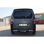 Bara de protectie spate Peugeot Partner 08-Prezent - ARP TITANIC Negru - Chrome - imagine 3