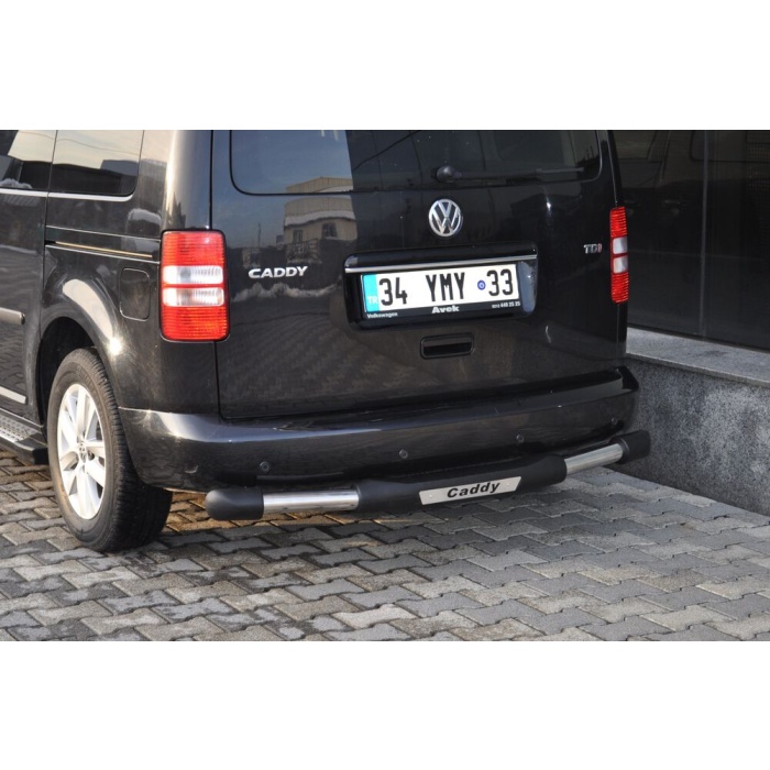 Bara de protectie spate Volkswagen Caddy SWB 11-Prezent - ARP TITANIC Negru - Chrome - imagine 2