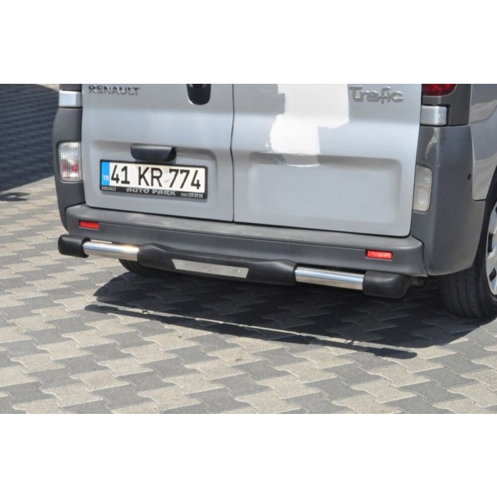 Bara de protectie spate Opel Vivaro LWB 04-Prezent - ARP TITANIC Negru - Chrome - imagine 2