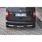 Bara de protectie spate Volkswagen Caddy SWB 11-Prezent - ARP TITANIC Negru - Chrome - imagine 3
