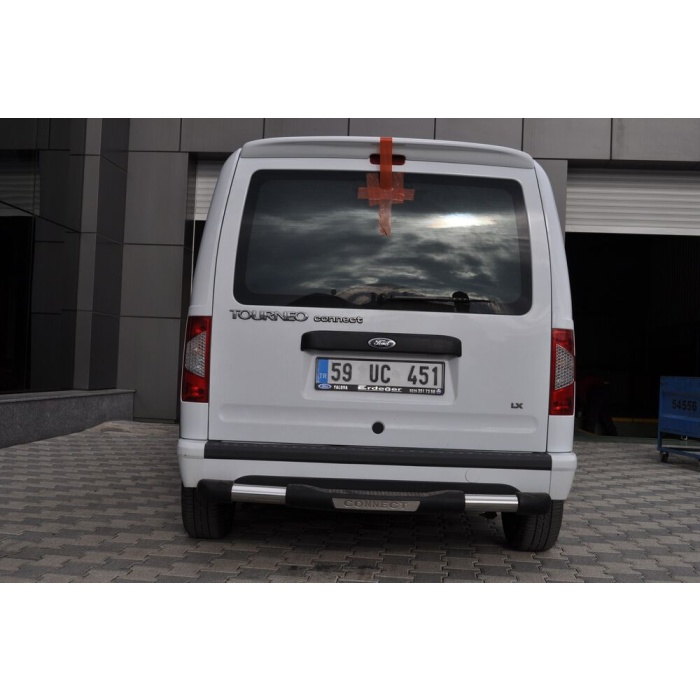 Bara de protectie spate Ford Connect SWB-LWB 03-14 - ARP TITANIC Negru - Chrome - imagine 3