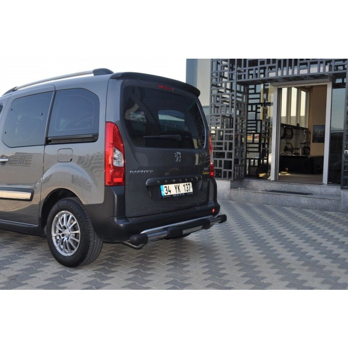 Bara de protectie spate Peugeot Partner 08-Prezent - ARP TITANIC Negru - Chrome - imagine 4