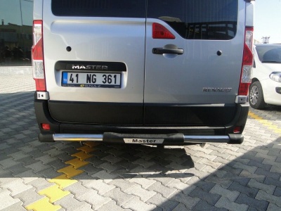 Bara de protectie spate Opel Movano MWB 10-Prezent - ARP TITANIC Negru - Chrome - imagine 2