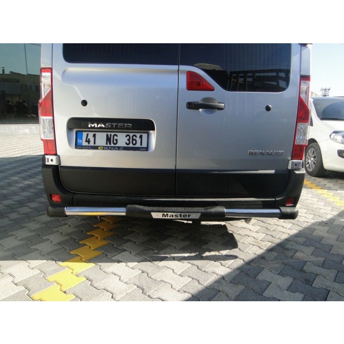 Bara de protectie spate Opel Movano MWB 10-Prezent - ARP TITANIC Negru - Chrome - imagine 2