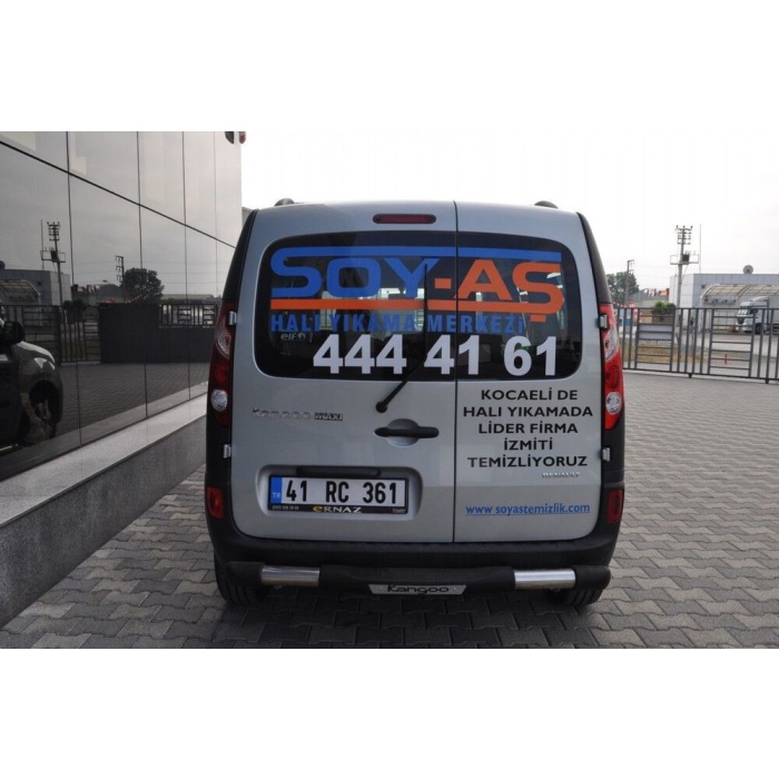 Bara de protectie spate Renault Kangoo Maxi LWB 08-Prezent - ARP TITANIC Negru - Chrome - imagine 2