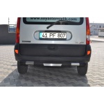 Bara de protectie spate Renault Kangoo 98-07 - ARP TITANIC Negru - Chrome - imagine 2