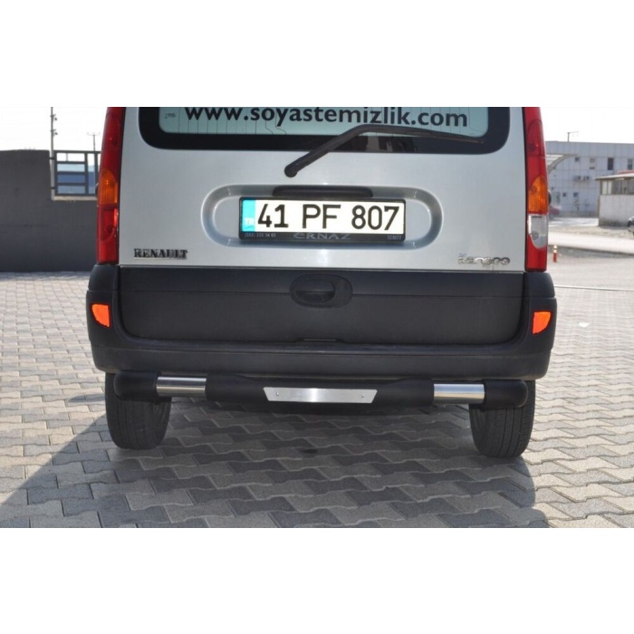 Bara de protectie spate Renault Kangoo 98-07 - ARP TITANIC Negru - Chrome - imagine 2