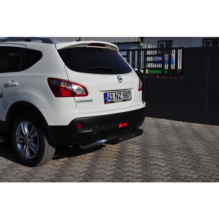 Bara de protectie spate Nissan Qashqai DCI 07-13 - ARP FOLLOW Negru - Chrome - imagine 3