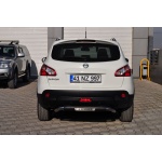 Bara de protectie spate Nissan Qashqai DCI 07-13 - ARP FOLLOW Negru - Chrome - imagine 2