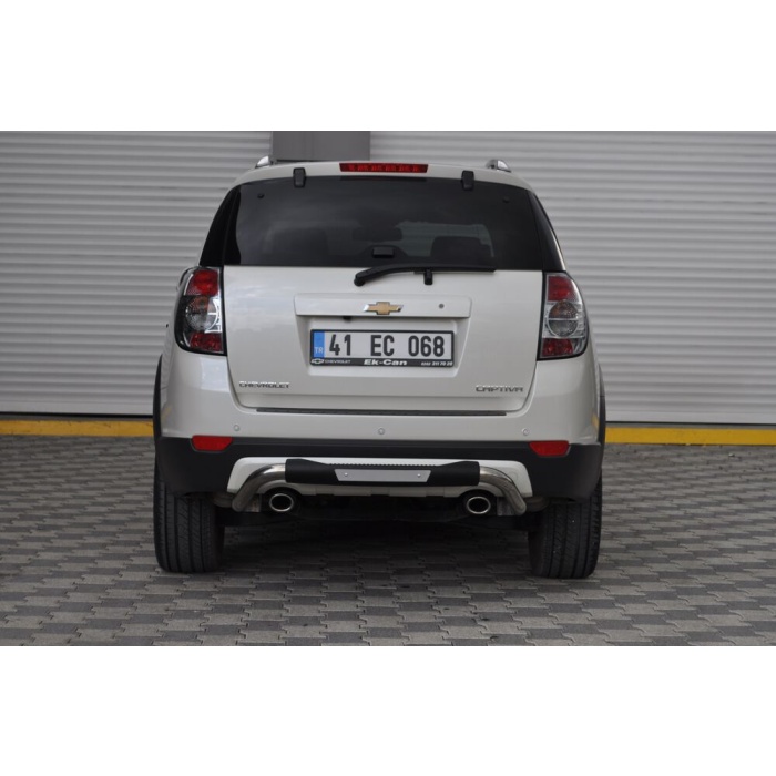 Bara de protectie spate Chevrolet Captiva 06-1 - ARP FOLLOW Negru - Chrome - imagine 2