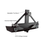 Bara protectie spate din otel cu suport roata Jeep Wrangler JK - Rough Country - imagine 2