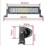 LED BAR 5D 72w 12v-24v, 9720 lumeni, 35 cm, Combo 12 grade/60 grade - imagine 7