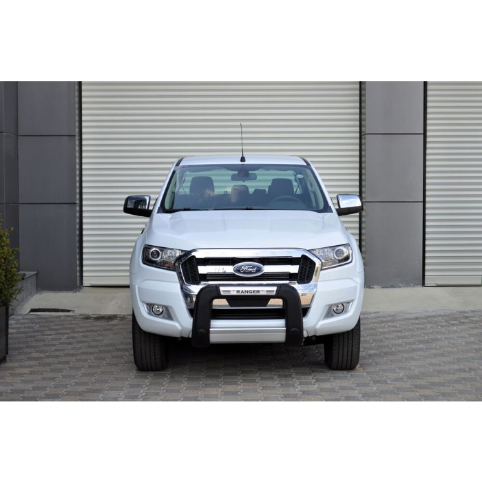 BullBar fata Ford Ranger 16-Prezent - ARP WINBO, Negru - Chrome - imagine 5