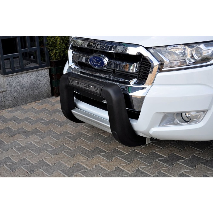 BullBar fata Ford Ranger 16-Prezent - ARP WINBO, Negru - Chrome - imagine 3