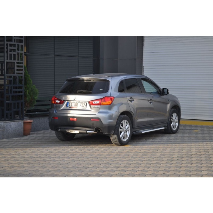 Bara de protectie spate Mitsubishi ASX 13-Prezent- ARP TITANIC Negru - Chrome - imagine 2