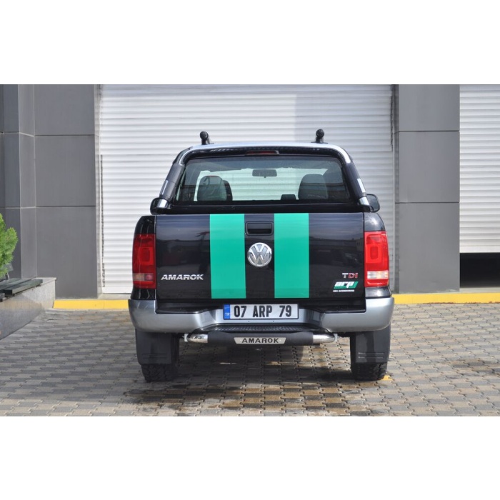 Bara de protectie spate Volkswagen Amarok 10-15 - ARP TITANIC Negru - Chrome - imagine 5
