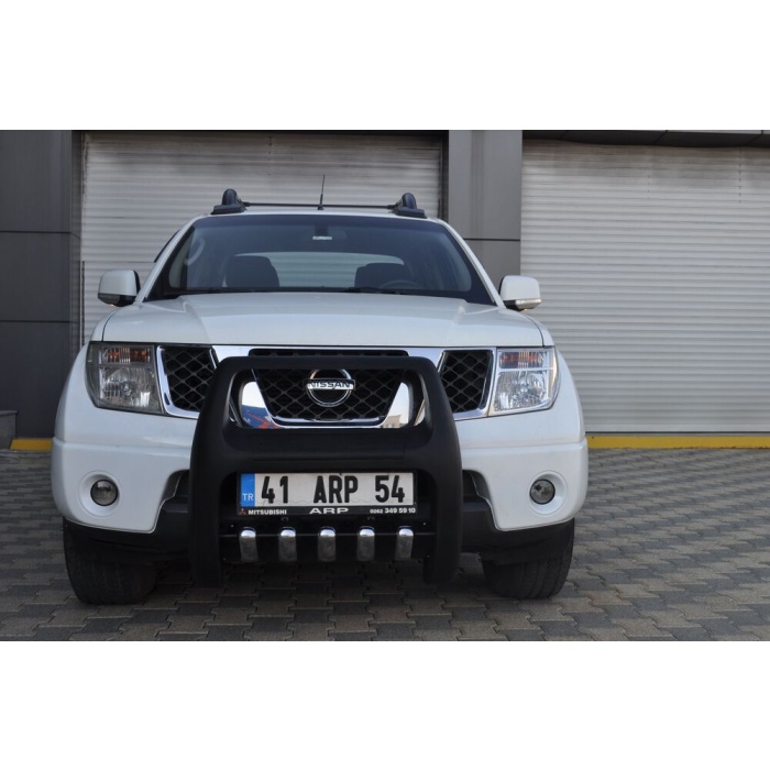 BullBar fata Nissan Navara 10-14 - ARP PASIFIC Negru - Chrome - imagine 4