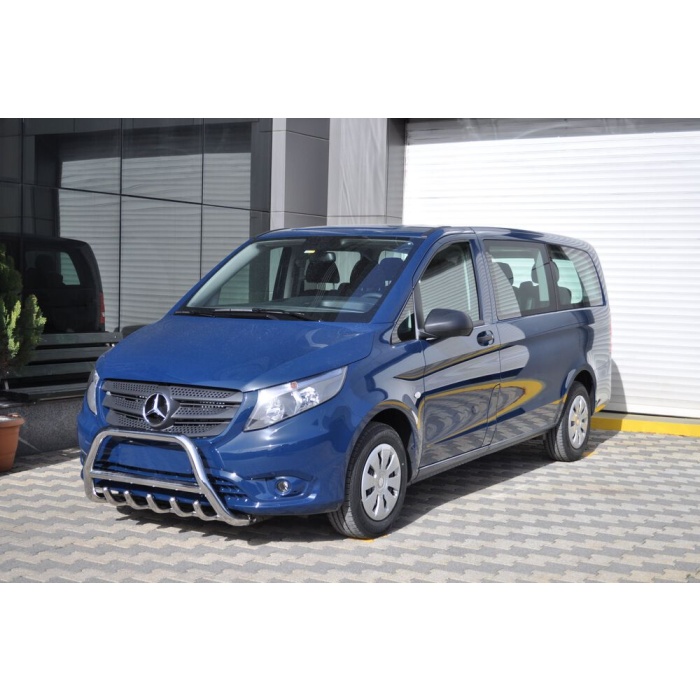 BullBar fata Mercedes Vito LWB 15-Prezent - ARP INFORM, Chrome - imagine 4