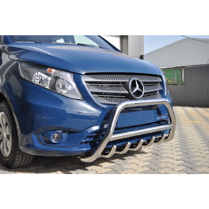 BullBar fata Mercedes Vito LWB 15-Prezent - ARP INFORM, Chrome - imagine 2
