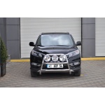 Bullbar fata Honda CRV [15-16] - ARP KUNGSBACKA, Chrome, cu suporti pentru LEDbar-uri sau Proiectoare - imagine 2