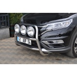 Bullbar fata Honda CRV [15-16] - ARP KUNGSBACKA, Chrome, cu suporti pentru LEDbar-uri sau Proiectoare - imagine 3