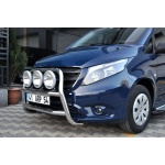 BullBar fata Mercedes Vito LWB 15-Prezent - ARP KUNGSBACKA, Chrome, cu suporti pentru LEDbar-uri sau Proiectoare