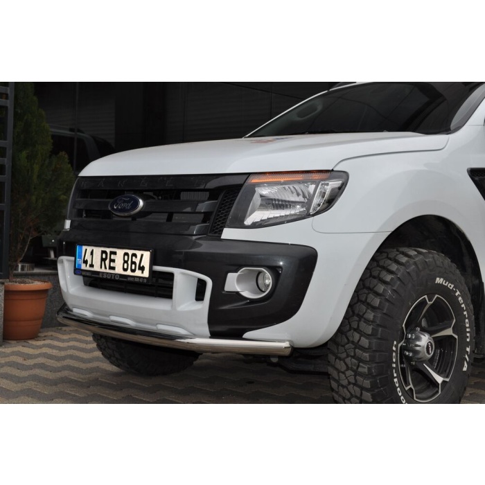 Bara protectie fata Ford Ranger 12-13 - ARP TETRI, Chrome - imagine 2