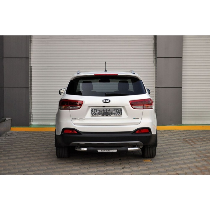 Bara de protectie spate Kia Sorento 15-Prezent - ARP TITANIC Negru - Chrome - imagine 5