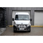 BullBar fata Renault Master SWB 10-Prezent - ARP KUNGSBACKA, Chrome, cu suporti pentru LEDbar-uri sau Proiectoare - imagine 5