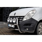 BullBar fata Renault Master SWB 10-Prezent - ARP KUNGSBACKA, Chrome, cu suporti pentru LEDbar-uri sau Proiectoare - imagine 2