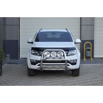 Bullbar fata Volkswagen Amarok 16+ - ARP KUNGSBACKA, Chrome, cu suporti pentru LEDbar-uri sau Proiectoare - imagine 2