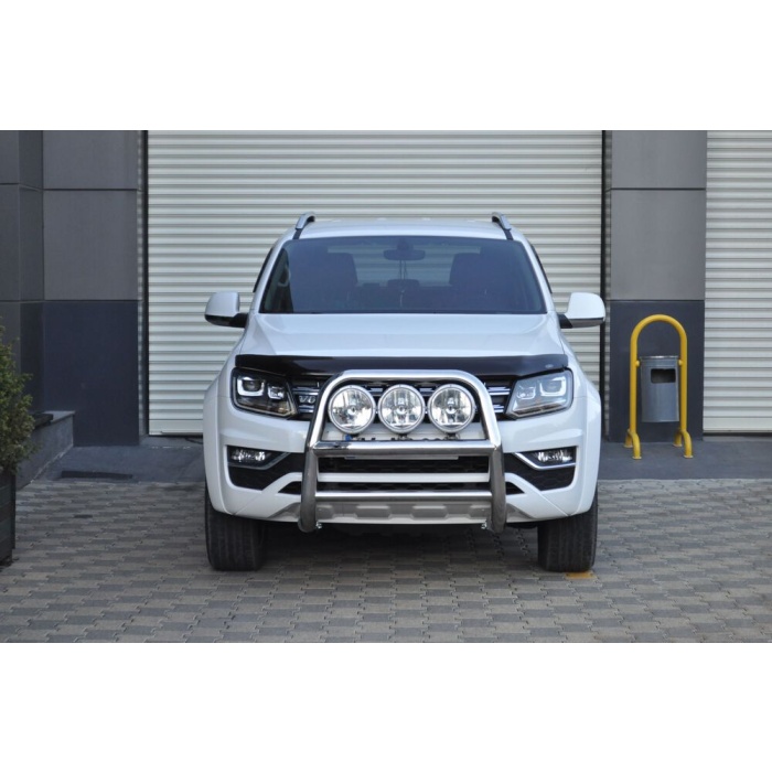 Bullbar fata Volkswagen Amarok 16+ - ARP KUNGSBACKA, Chrome, cu suporti pentru LEDbar-uri sau Proiectoare - imagine 2