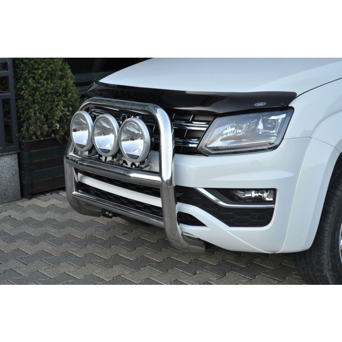 Bullbar fata Volkswagen Amarok 16+ - ARP KUNGSBACKA, Chrome, cu suporti pentru LEDbar-uri sau Proiectoare - imagine 4