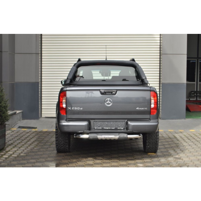 Bara de protectie spate Mercedes X-Class 2017+ - ARP TITANIC Negru - Chrome - imagine 2