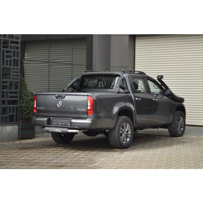 Bara de protectie spate Mercedes X-Class 2017+ - ARP TITANIC Negru - Chrome - imagine 6