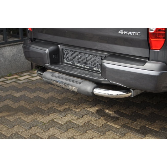 Bara de protectie spate Mercedes X-Class 2017+ - ARP TITANIC Negru - Chrome - imagine 3