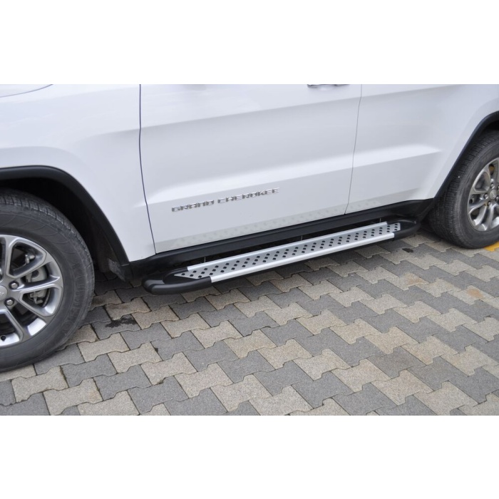 Praguri Laterale Jeep Grand Cherokee [12 -> ] - ARP Artemis Silver - imagine 10