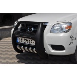 BullBar fata Mazda BT50 99-06 - ARP PASIFIC Negru - Chrome - imagine 2
