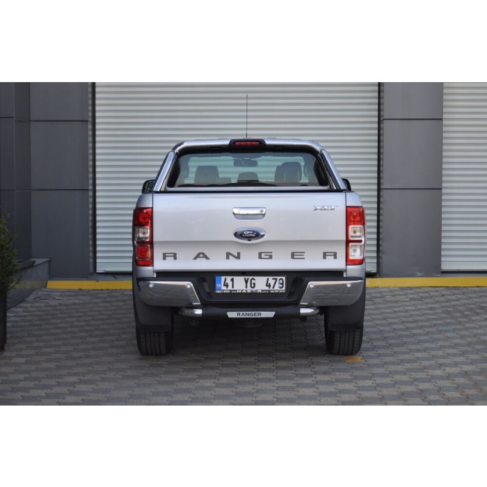 Bara de protectie spate Ford Ranger 16-Prezent- ARP TITANIC Negru - Chrome - imagine 2
