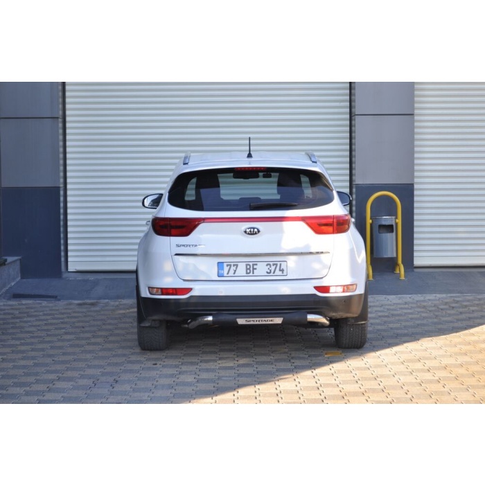Bara de protectie spate Kia Sportage 16-Prezent - ARP FOLLOW Negru - Chrome - imagine 3