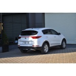 Bara de protectie spate Kia Sportage 16-Prezent - ARP FOLLOW Negru - Chrome - imagine 2