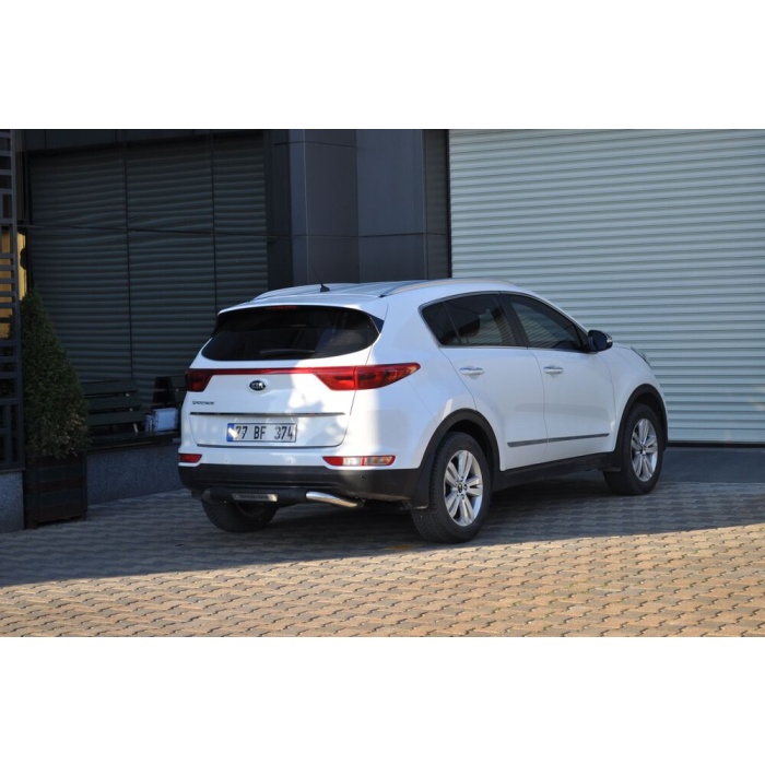 Bara de protectie spate Kia Sportage 16-Prezent - ARP FOLLOW Negru - Chrome - imagine 2