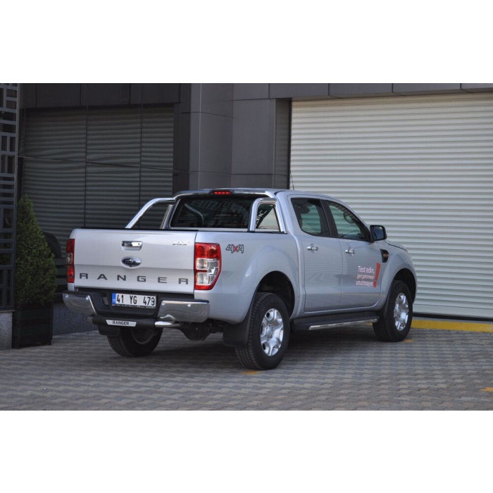 Bara de protectie spate Ford Ranger 16-Prezent- ARP TITANIC Negru - Chrome - imagine 3