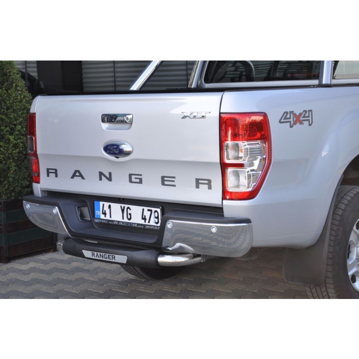 Bara de protectie spate Ford Ranger 16-Prezent- ARP TITANIC Negru - Chrome - imagine 12