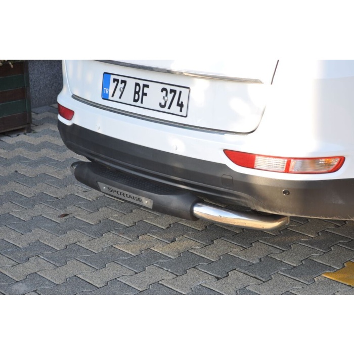 Bara de protectie spate Kia Sportage 16-Prezent - ARP FOLLOW Negru - Chrome - imagine 5