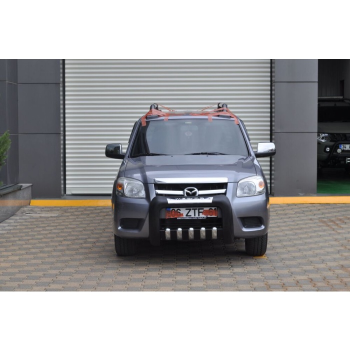 BullBar fata Mazda BT50 99-06 - ARP ATLAS, Negru - Chrome - imagine 5