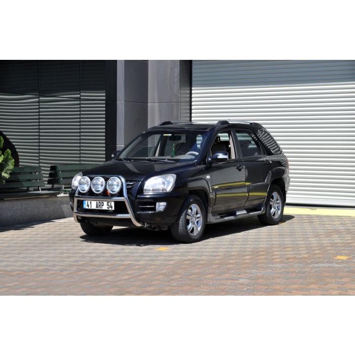 Bullbar fata Kia SPORTAGE [05-09] - ARP KUNGSBACKA, Chrome, cu suporti pentru LEDbar-uri sau Proiectoare - imagine 2
