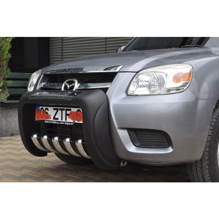 BullBar fata Mazda BT50 99-06 - ARP ATLAS, Negru - Chrome - imagine 4