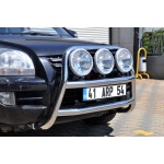 Bullbar fata Kia SPORTAGE [05-09] - ARP KUNGSBACKA, Chrome, cu suporti pentru LEDbar-uri sau Proiectoare - imagine 7