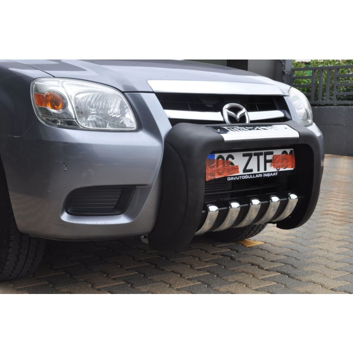 BullBar fata Mazda BT50 99-06 - ARP ATLAS, Negru - Chrome - imagine 3